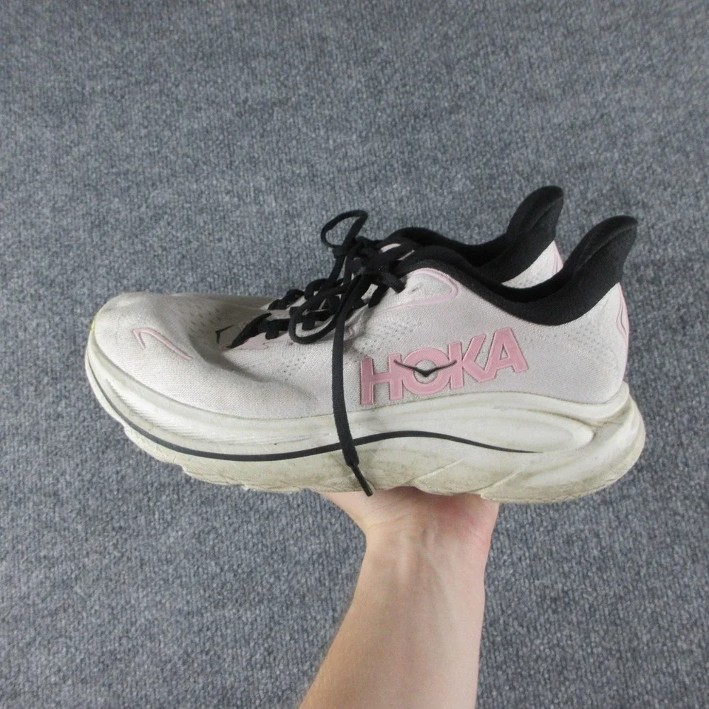 Hoka One One Clifton 10‎ Running Shoes Womens Size 10 Pink Mesh 1162031 CTNS